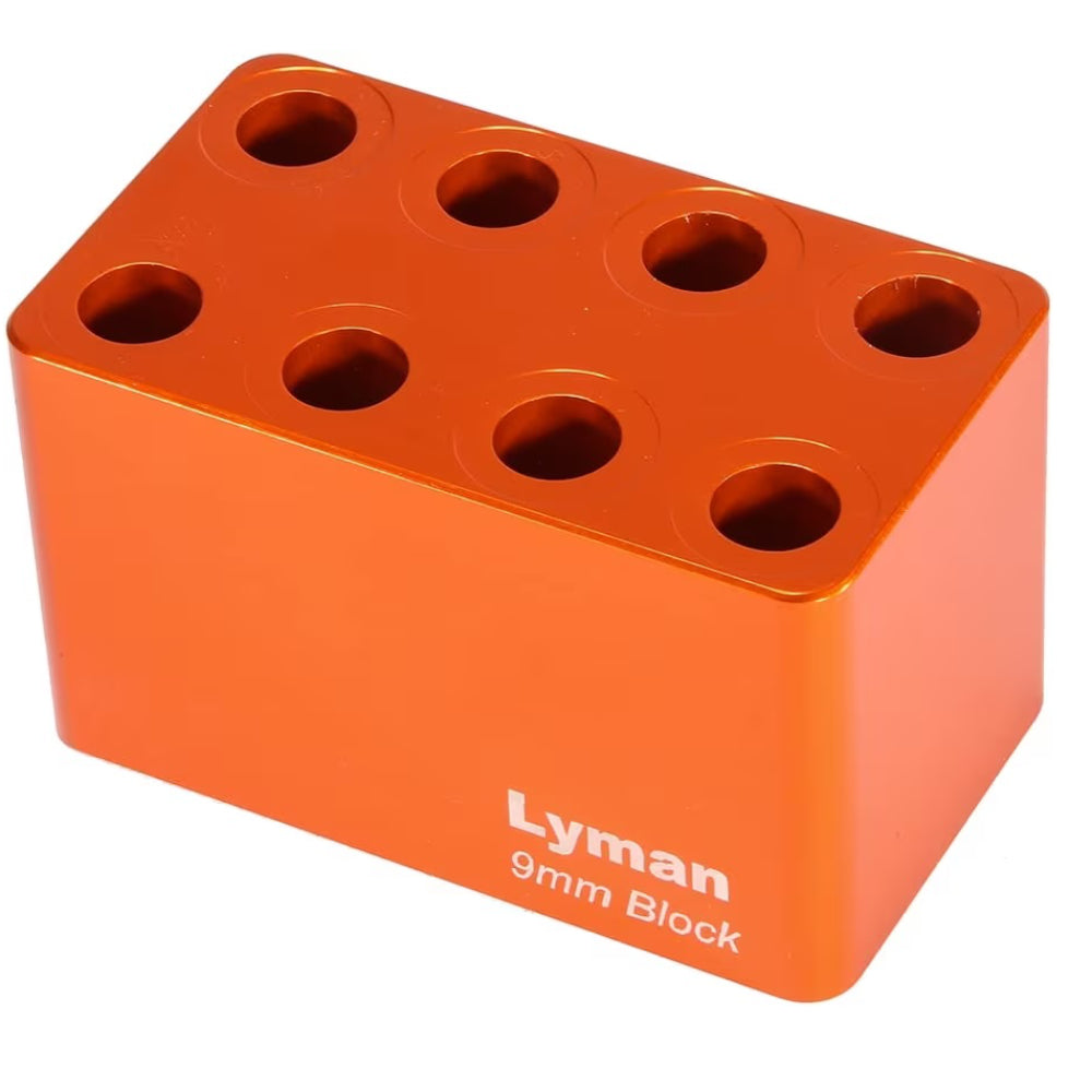 Lyman 9mm Luger Handgun Ammo Checker Block - Canada Brass - 