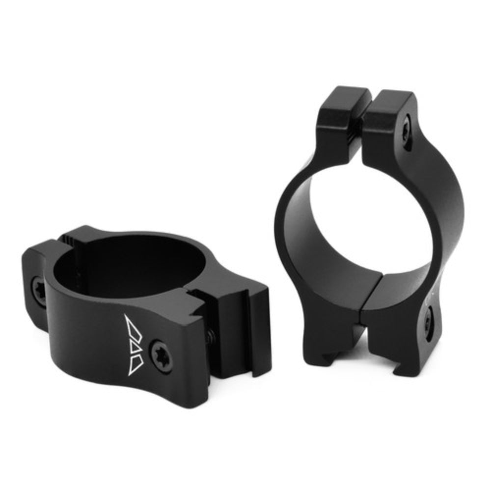 Warne Vapor 1" Rimfire Rings - Canada Brass -