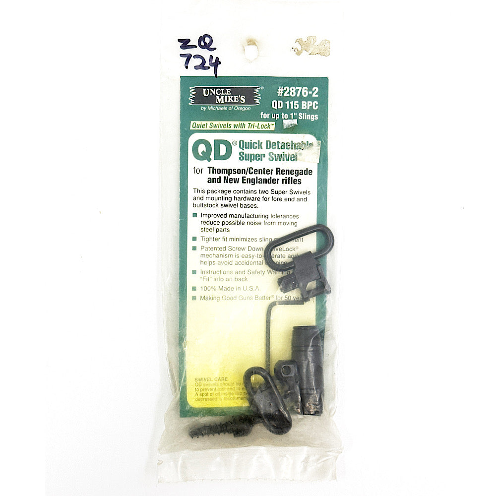 2876-2 Uncle Mikes Thompson Center Renegade &amp; N.E. Q.D. Swivels Set - Canada Brass - 