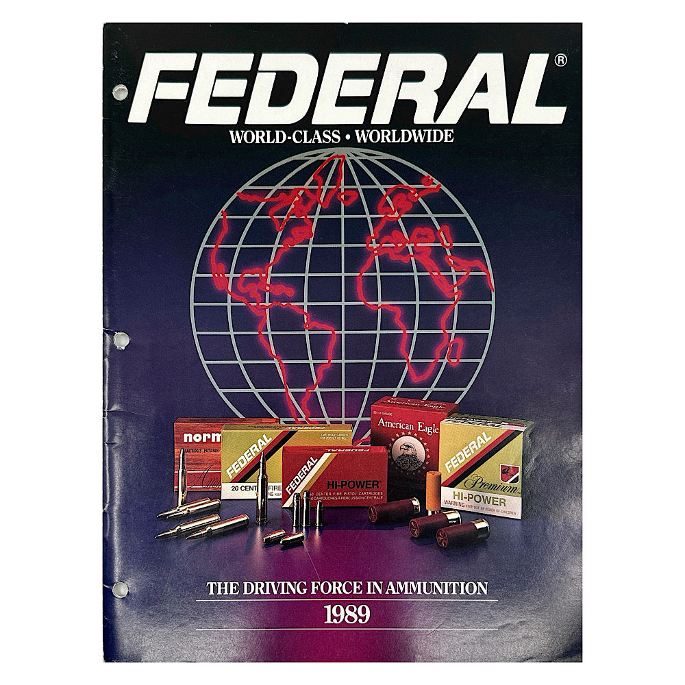 Federal  Ammunition Catalogue 1989, 1990, 1991, 1992 - Canada Brass - 