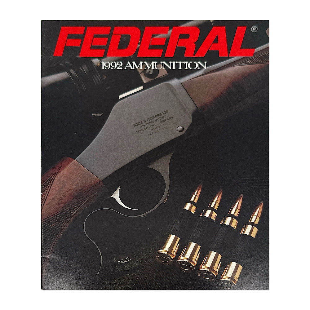 Federal  Ammunition Catalogue 1989, 1990, 1991, 1992 - Canada Brass - 