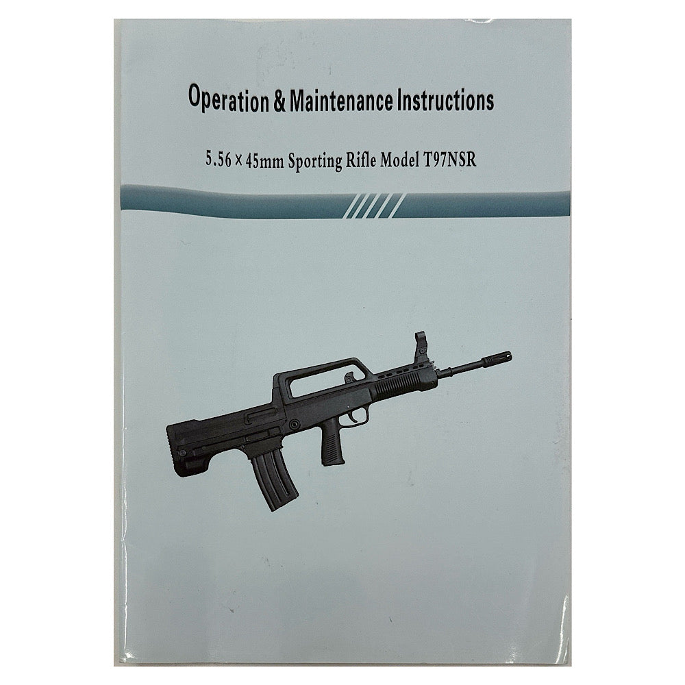 Tavor Mod T97 NSR 5.56x 45mm Sporting Semi Auto Rifle manual - Canada Brass - 