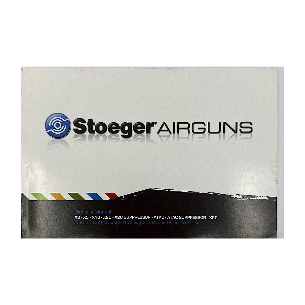 Stoeger Air Guns Owner&#39;s Manual for X3, X5, X10, X20, Atae, X50 - Canada Brass - 