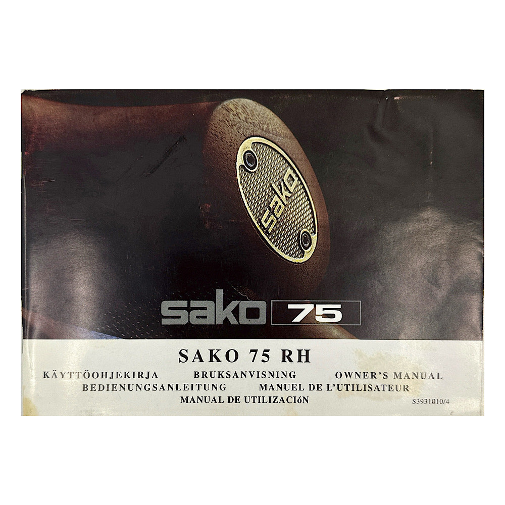 Original Sako 75 Owner&#39;s Manual - Canada Brass - 