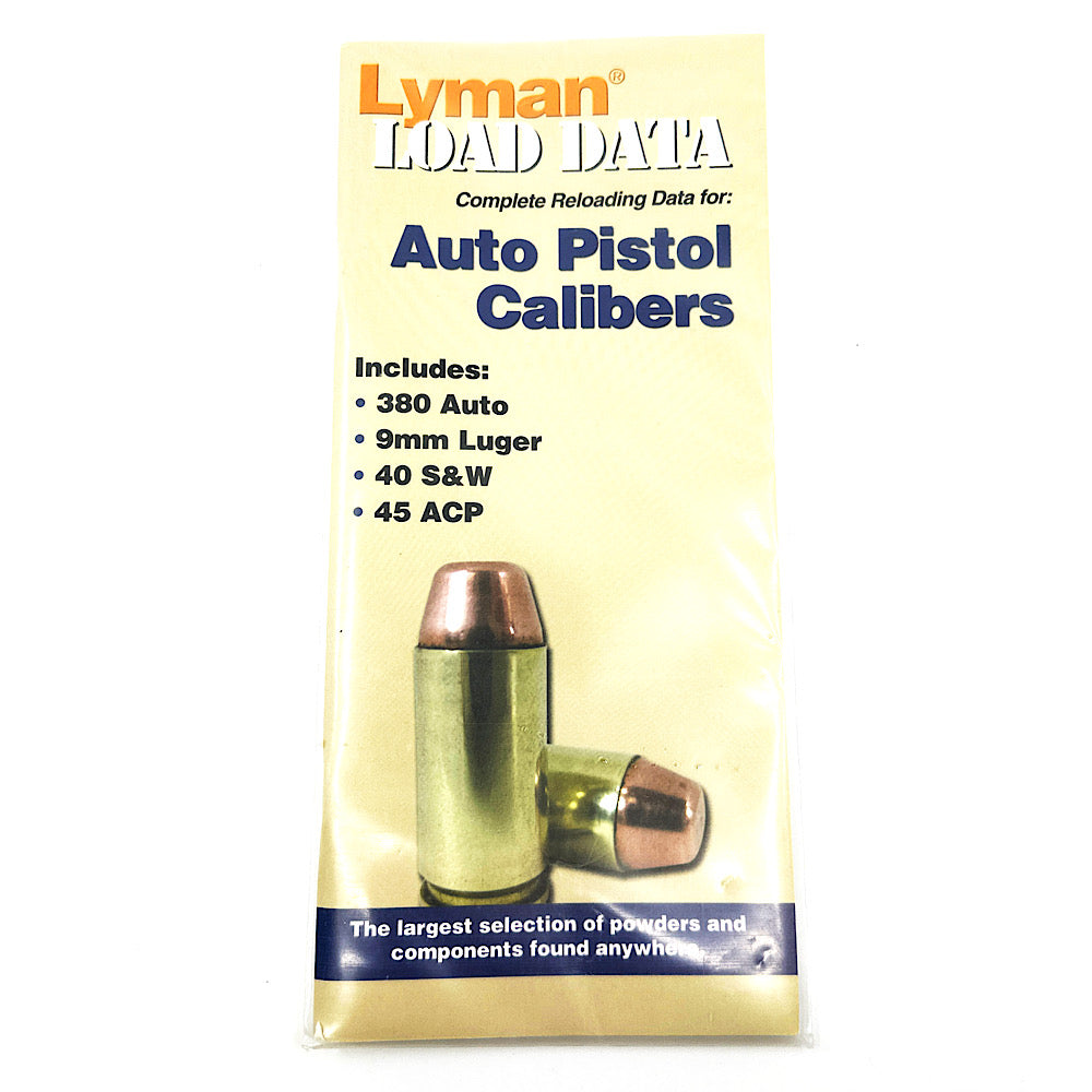Lyman 9780004 Load Data for Auto Pistols - Canada Brass - 