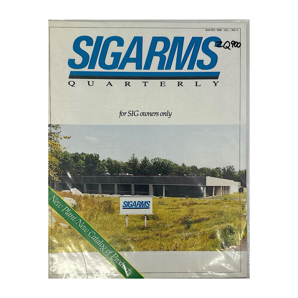 Sigarms Quarterly 1989 catalogue - Canada Brass - 