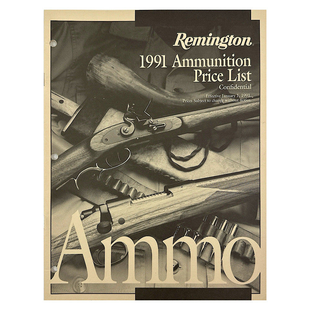 Remington 1991 Ammo Price List - Canada Brass - 