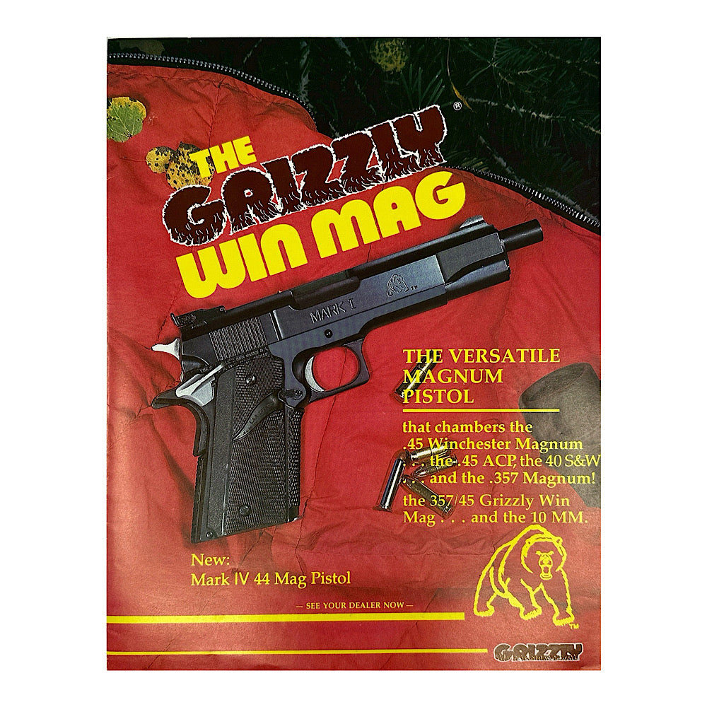 Grizzly Win Mag 1991 Folder - Canada Brass - 