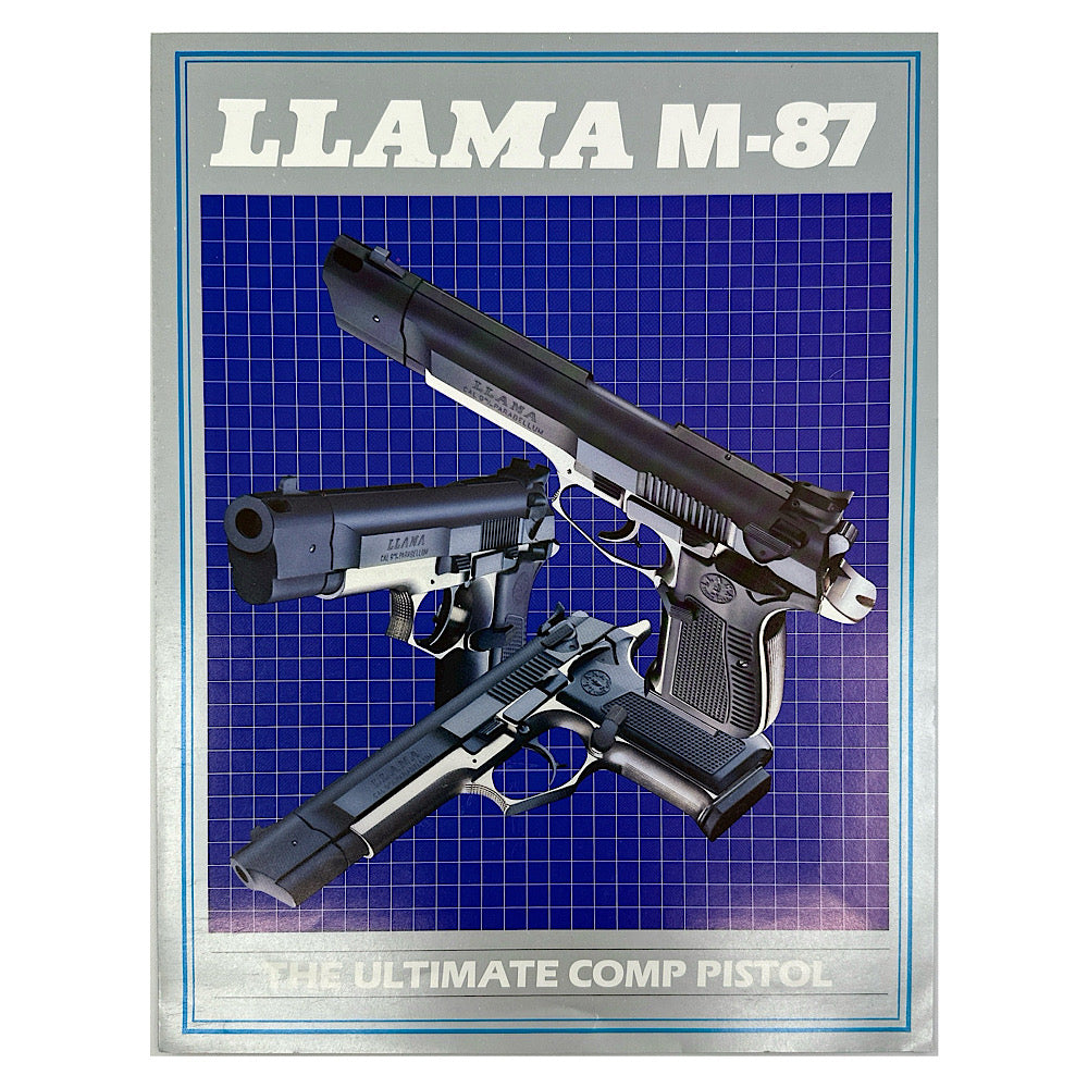 Llama M-87 Semi Auto Pistol Brochure - Canada Brass - 