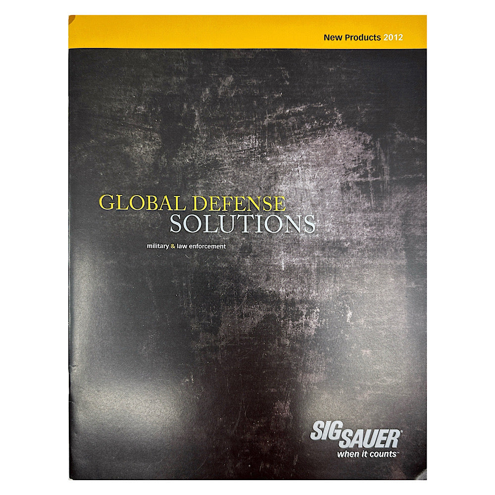 SIG Sauer Global Defense SolutionsNew Products 2012 - Canada Brass - 