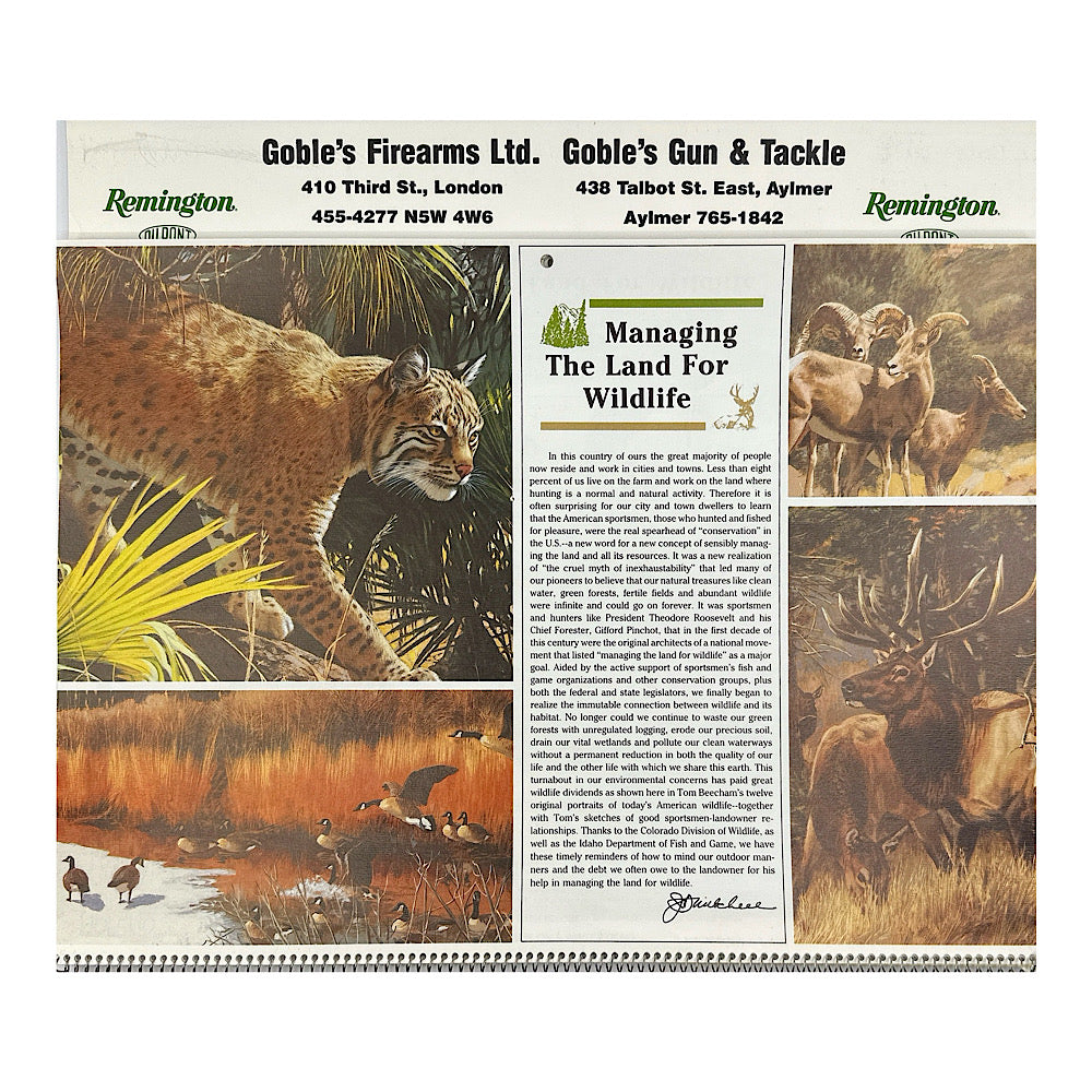 Remington Calendars from 1991, 1992, 1993 - Canada Brass - 