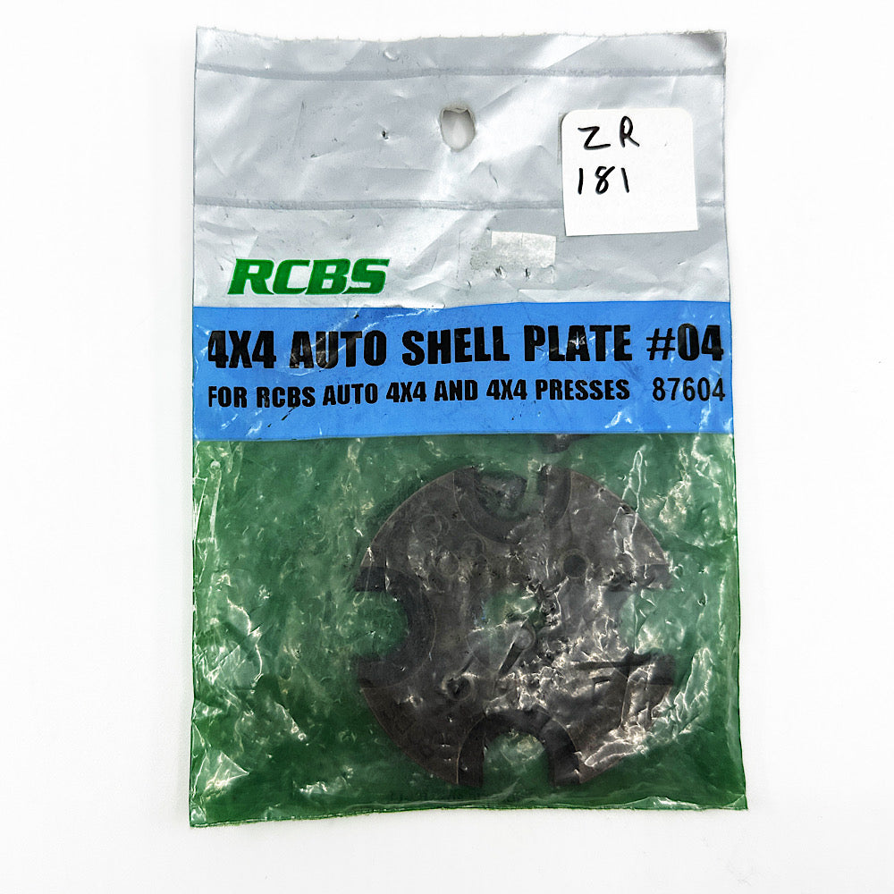 RCBS 87604 4x4 Auto Shell Plate #04 - Canada Brass - 