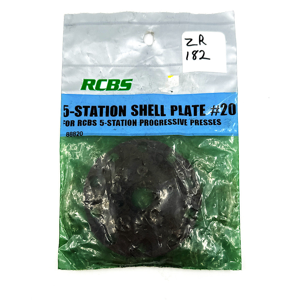RCBS 88820 5 Station Shell Plate #20 - Canada Brass - 