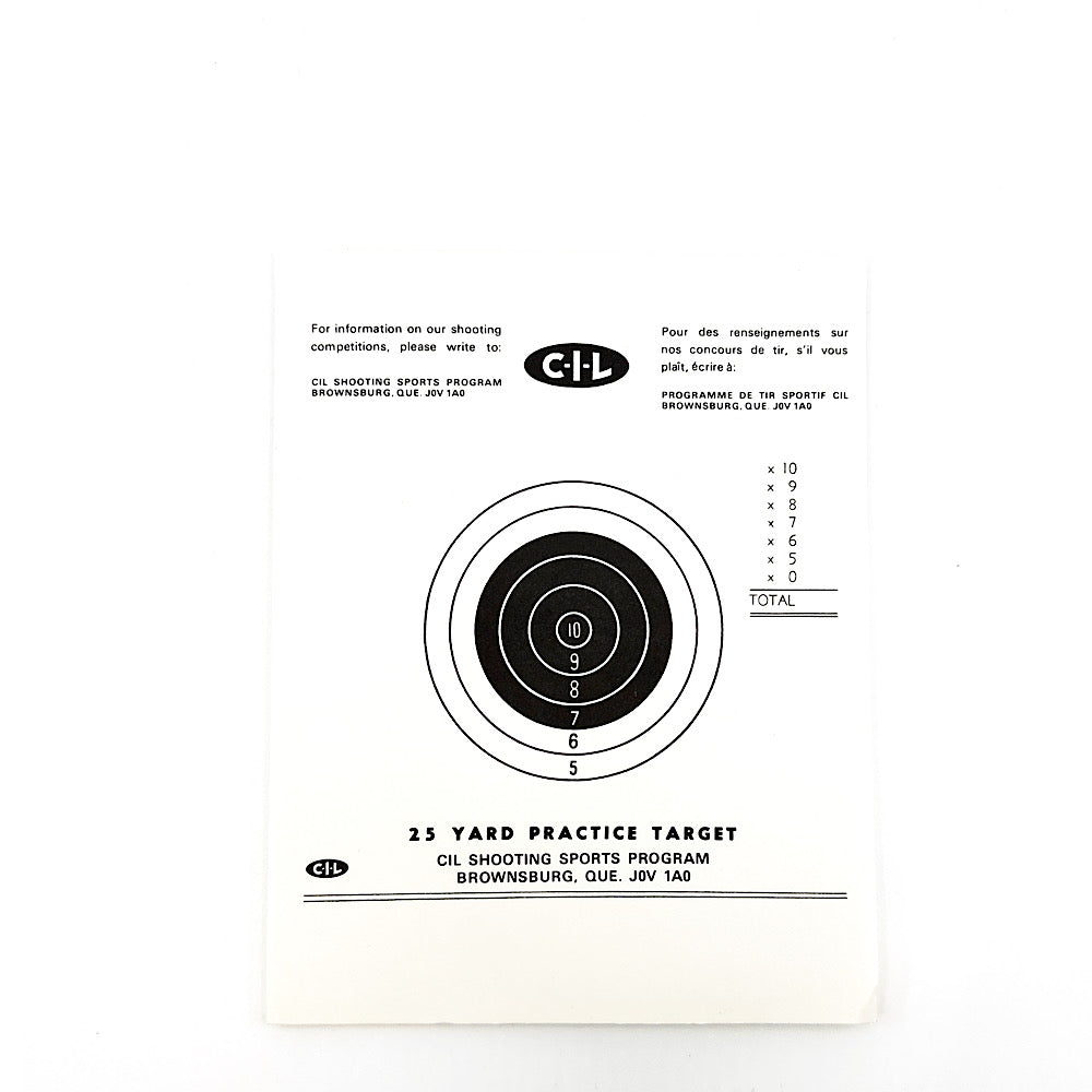 20 Original CIL 1980s 25 Yd 22 Rifle Targets