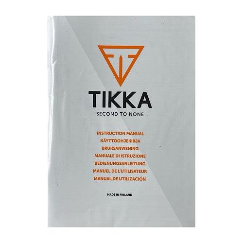 Tikka T3 Centre Fire Rifle Owner&#39;s Manual