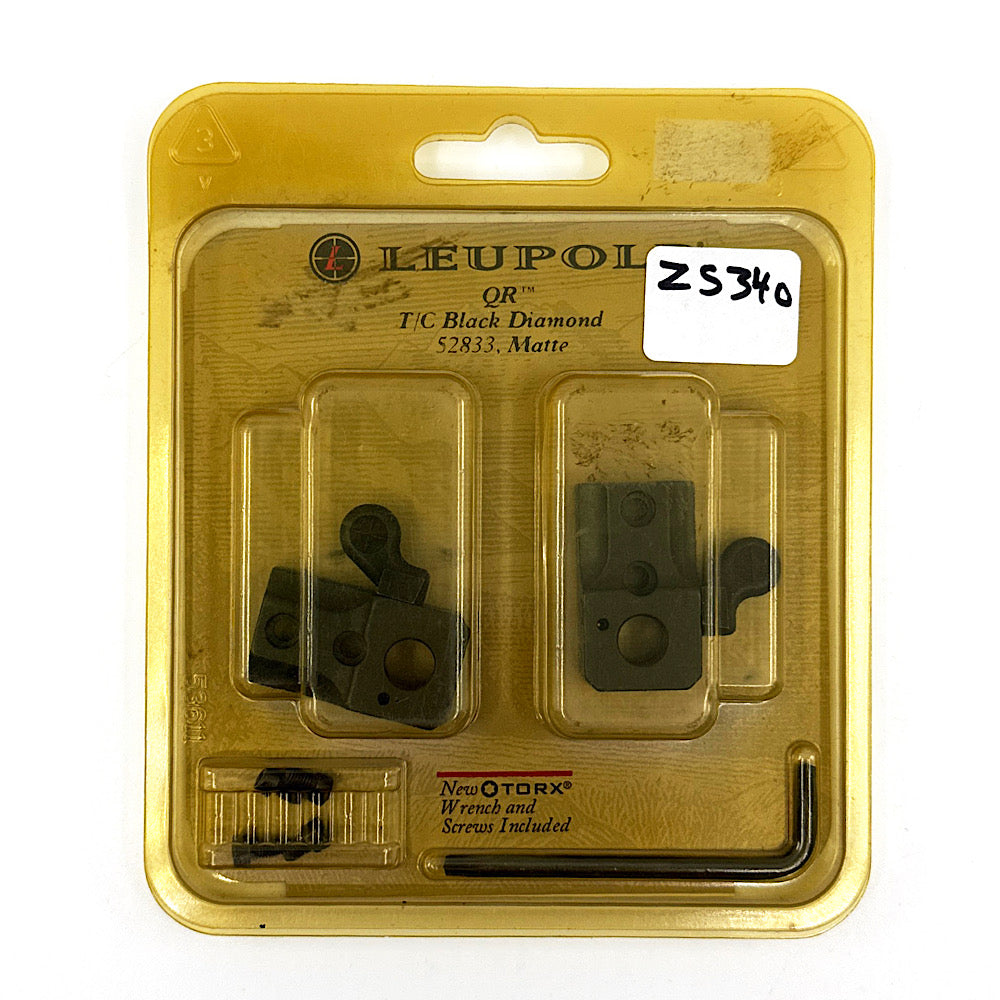 Leupold 52833 T/C Black Diamond Quick Release Scope Base in box