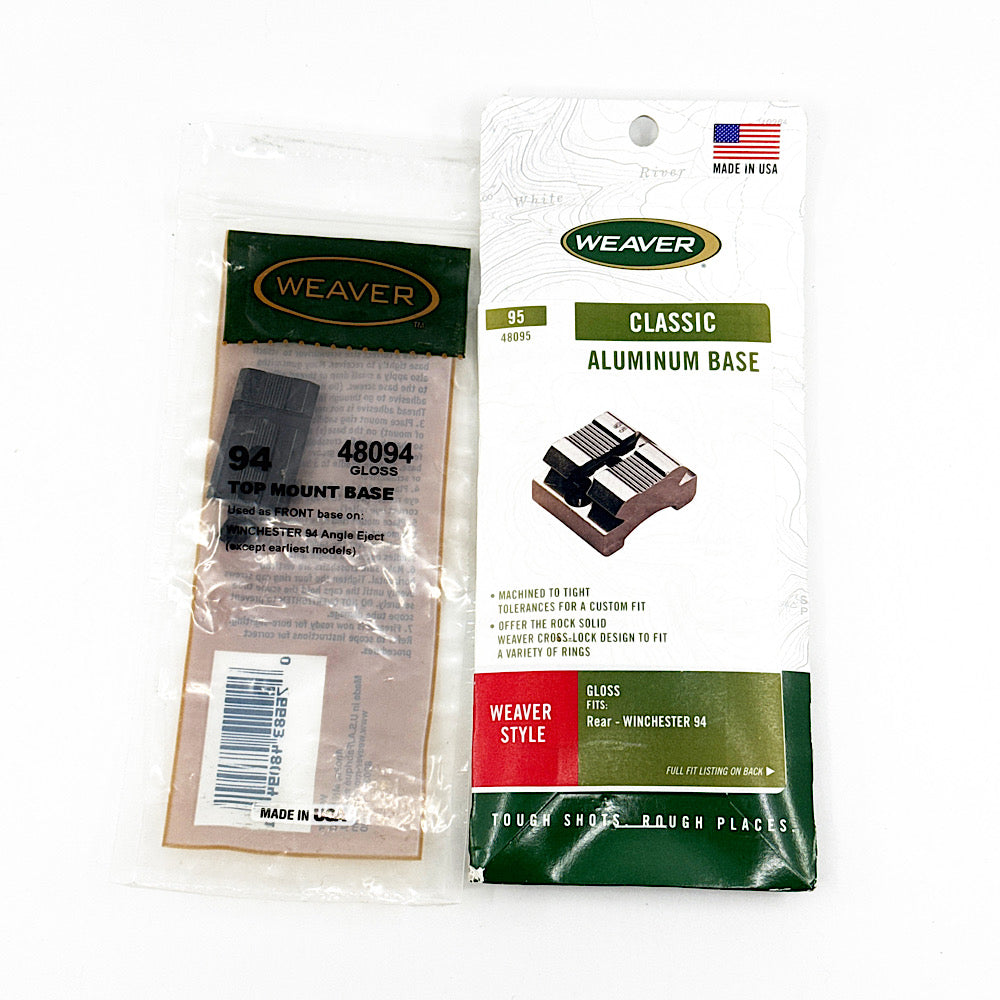 Weaver Base Set #94, #95 for Winchester Mod 94 Angle Eject Rifle