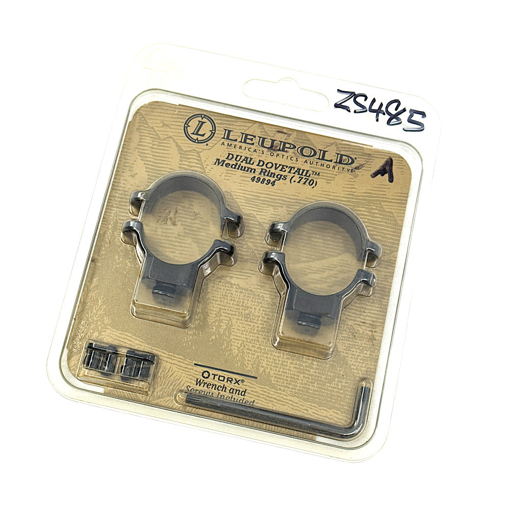 Leupold 49894 Dual Dovetail 1" Scope Rings Medium