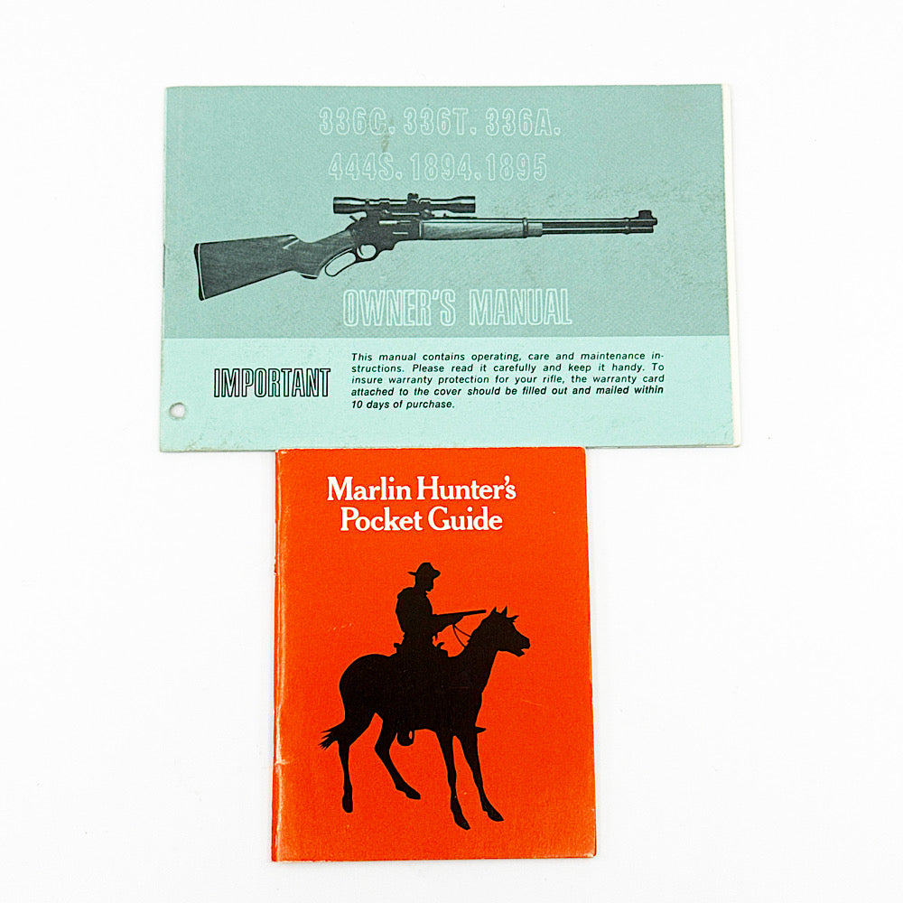 Marlin Mod 3366, 336T, Manual 1975 with Marlin Hunters Guide