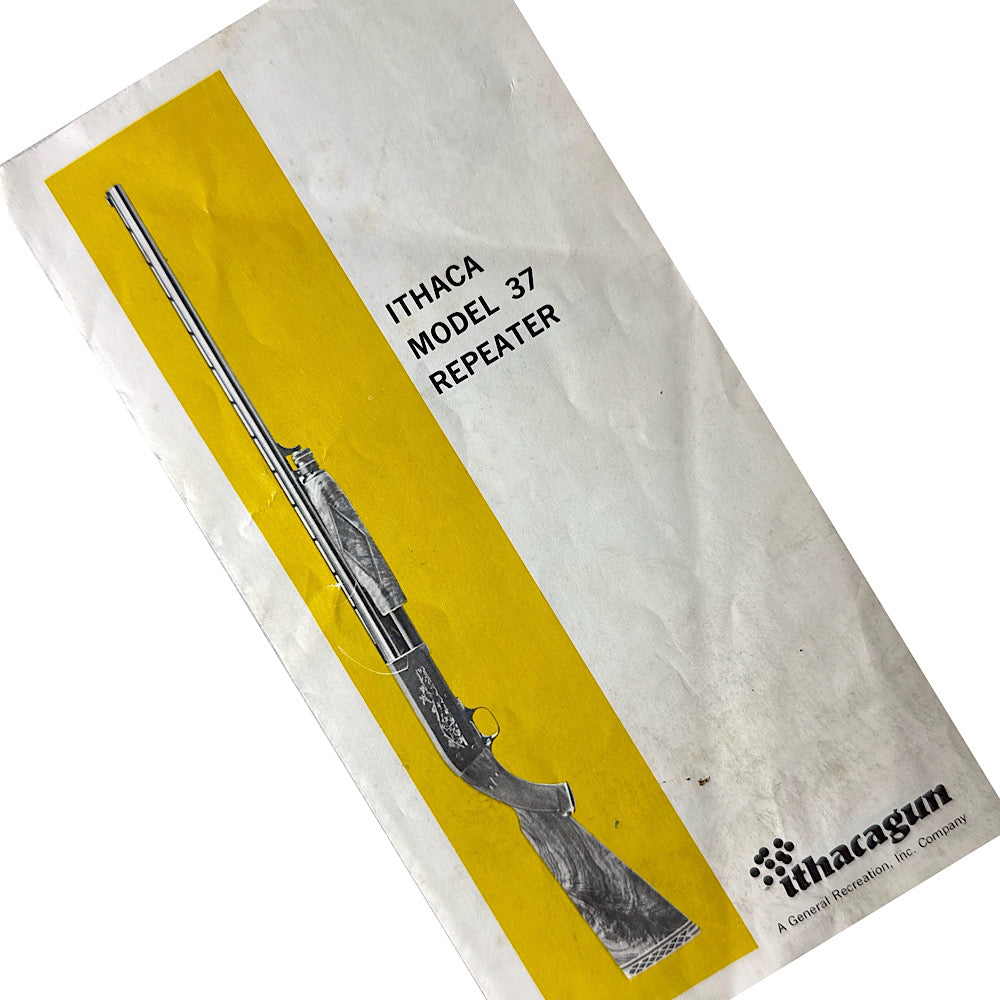 Ithaca model 37 shotgun owner's manual 1970