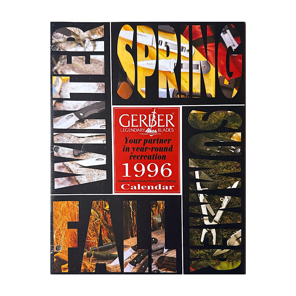 Gerber Legendary Blades 1996 Calendar & Catalog