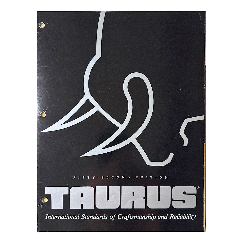 Taurus Fifty Second Edition 1992 Catalog