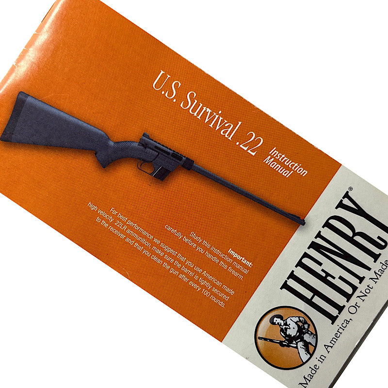 U.S. Survival 22 Semi Auto Rifle owner&#39;s manual (early) - Canada Brass - 