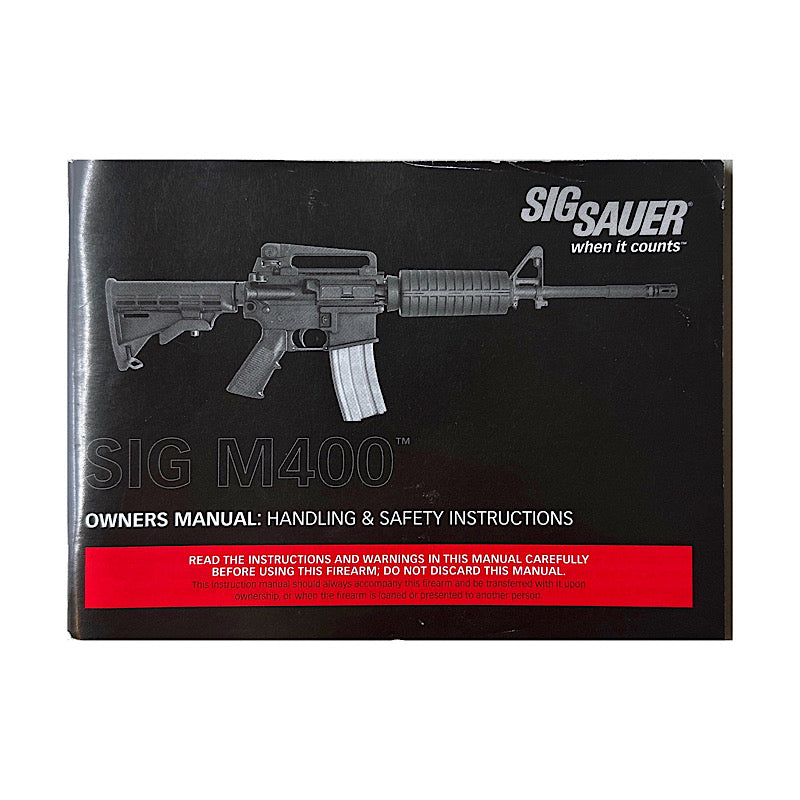 SIG Sauer SIG M400 Semi Auto Rifle Manual - Canada Brass - 