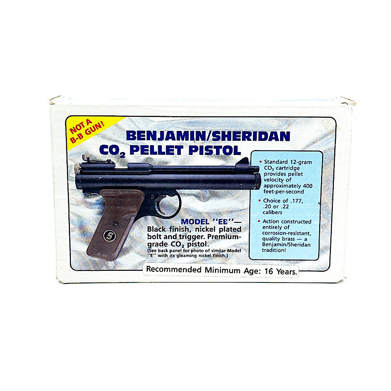 Benjamin/Sheridan E9 series C02 pistol box  with owner's manual with one cylinder - Canada Brass - 