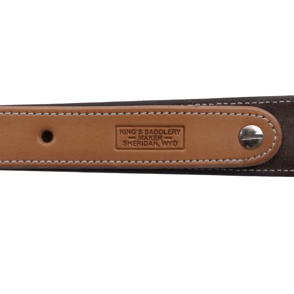 Weatherby Leather Sling by King's Saddlery - Canada Brass - 