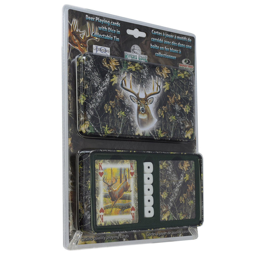 Mossy Oak Dice and Cards in Tin - Canada Brass - 