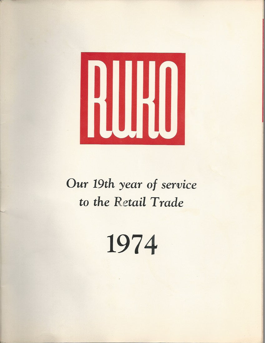 Ruko 1974 Catalogue Canada Brass