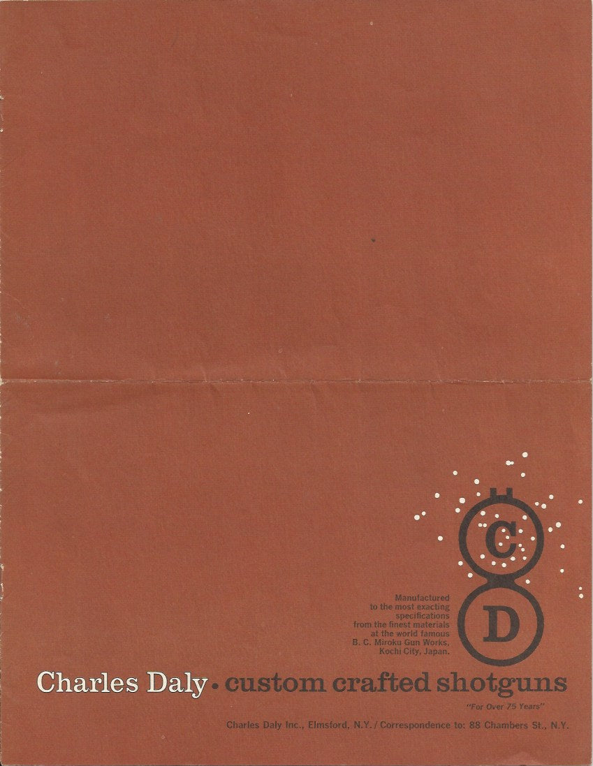 Charles Daly Brochures and Catalogue 1960's-1970's Collection - Canada Brass - 