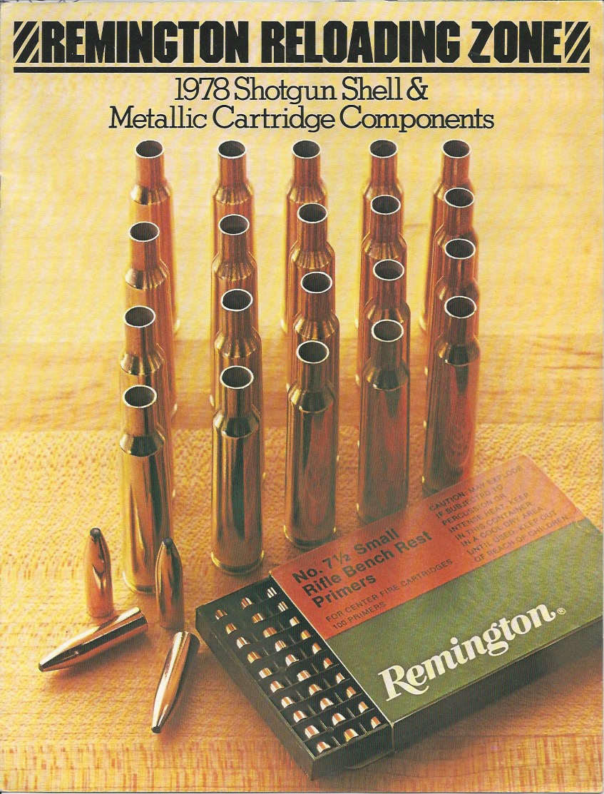 Remington 1978 "Reloading Zone" Components Catalogue