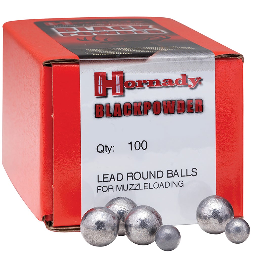 Hornady 54 Cal Lead Round Balls for Muzzleloading