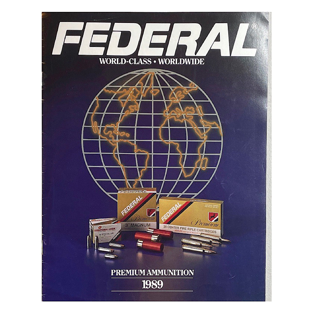 Federal Premium ammunition 1989 catalog 7 pgs - Canada Brass - 