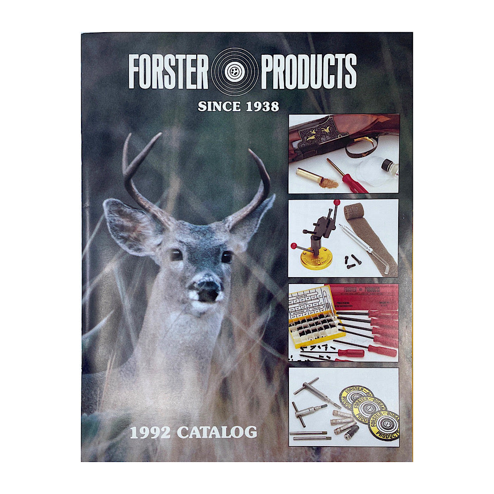Forster Products 1992 Catalog S.B. 25 pgs with Price List