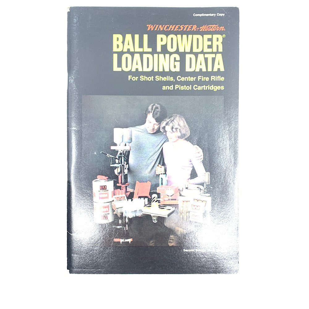 Winchester Ball Powder Loading Data 72 Pages 1975