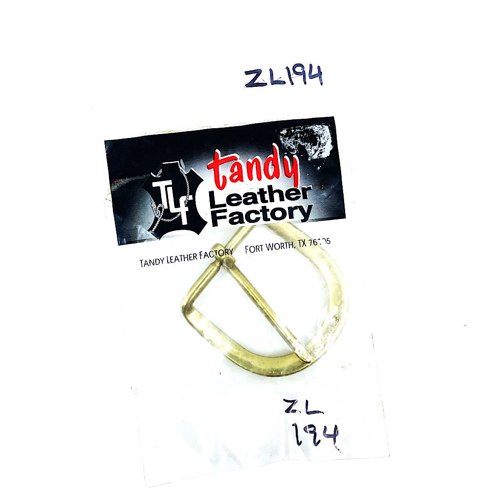 Tandy 1 1/2" Solid Brass Buckle in box