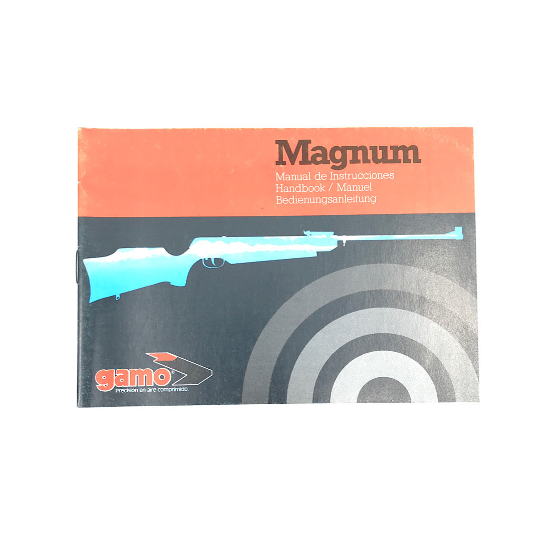 Gamo Magnum 177 Pellet Rifle Manual 4 Languages