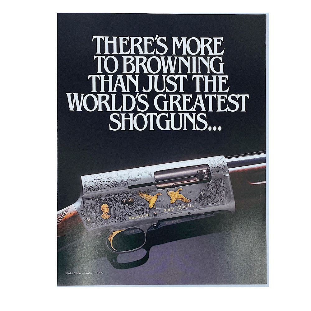 Browning There's More to Browning 4 page 1985 New Product Folder