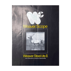 Weaver Scope Catalogue 1978 steel lite II, Hole punched Thompson Center scope Catalogue