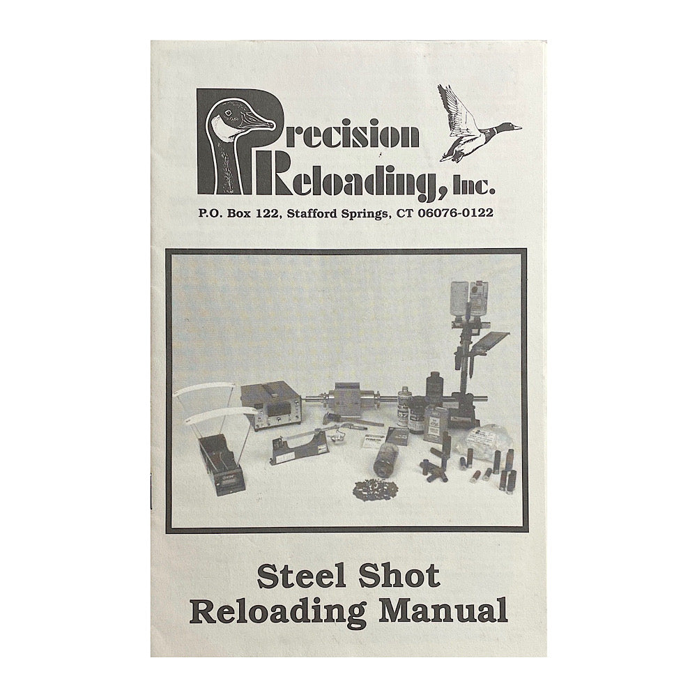 Precision Reloading Steel Shot Loading Manual and Tom Rosters 2nd Edition Buffered Shotshell Reloading manual - Canada Brass - 