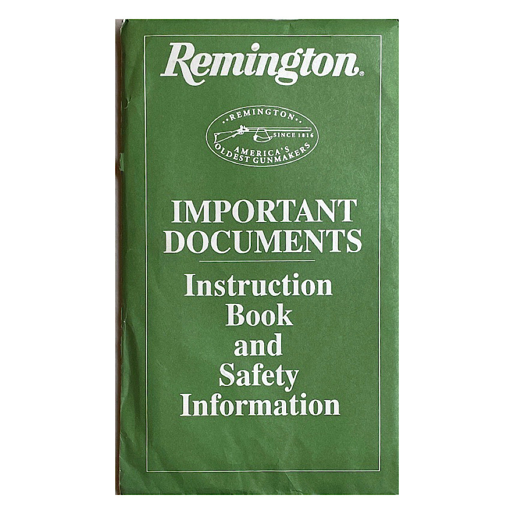 Remington Owner&#39;s Manual Model 700 Bolt Ation Centerfire Rifle 26&quot; Barrel 300 Rem Ultra Mag in mailing envelope - Canada Brass - 