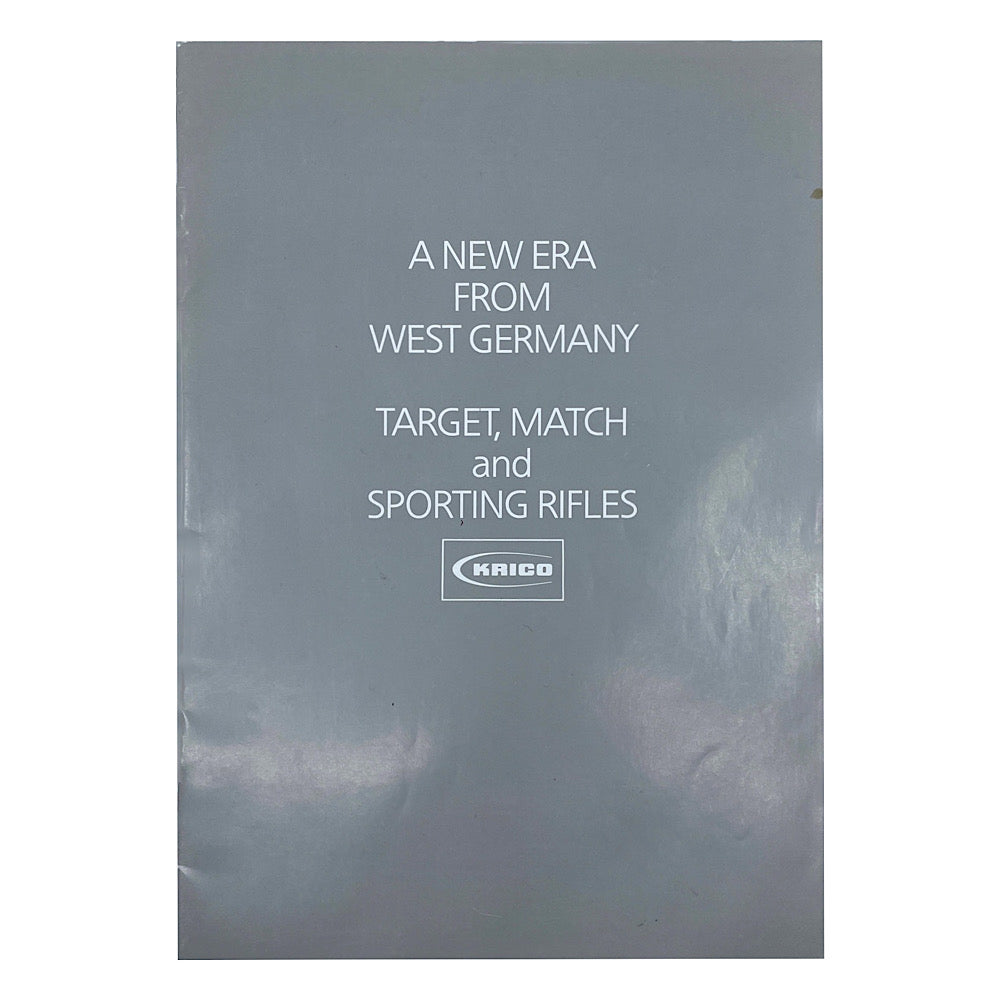 Target Match & Sporting rifles from west Germany full colour 16 pgs S.B. Catalogue