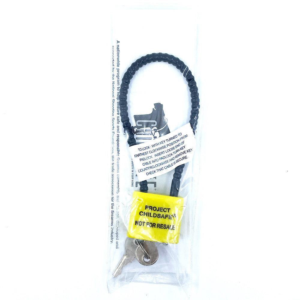 Pkg 3 Cable Keyed Locks in box - Canada Brass - 