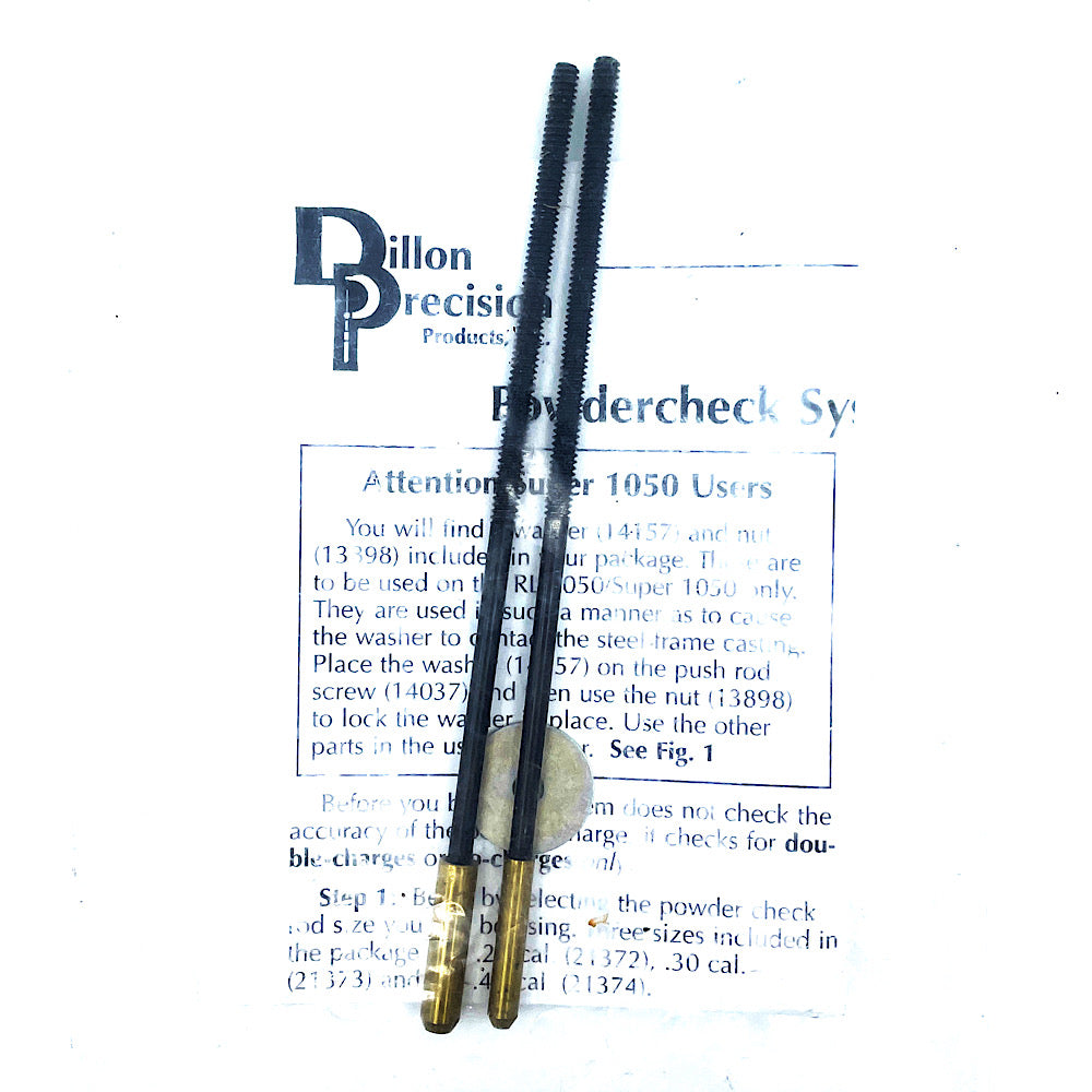 Dillon 21372 (22cal -29), Dillon 21373 (30cal-41) Powder check Rod Assemblys