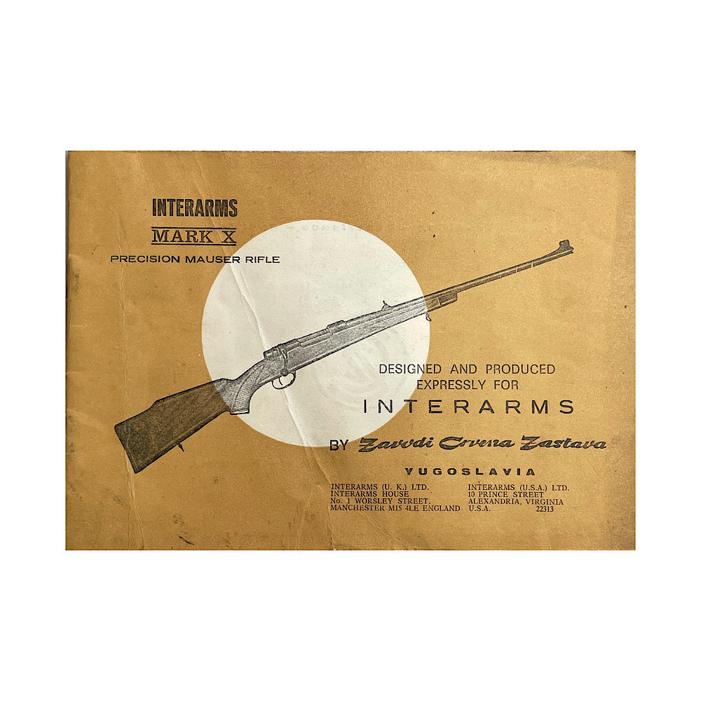 Interarms MKX Mauser Rifle Manual - Canada Brass - 