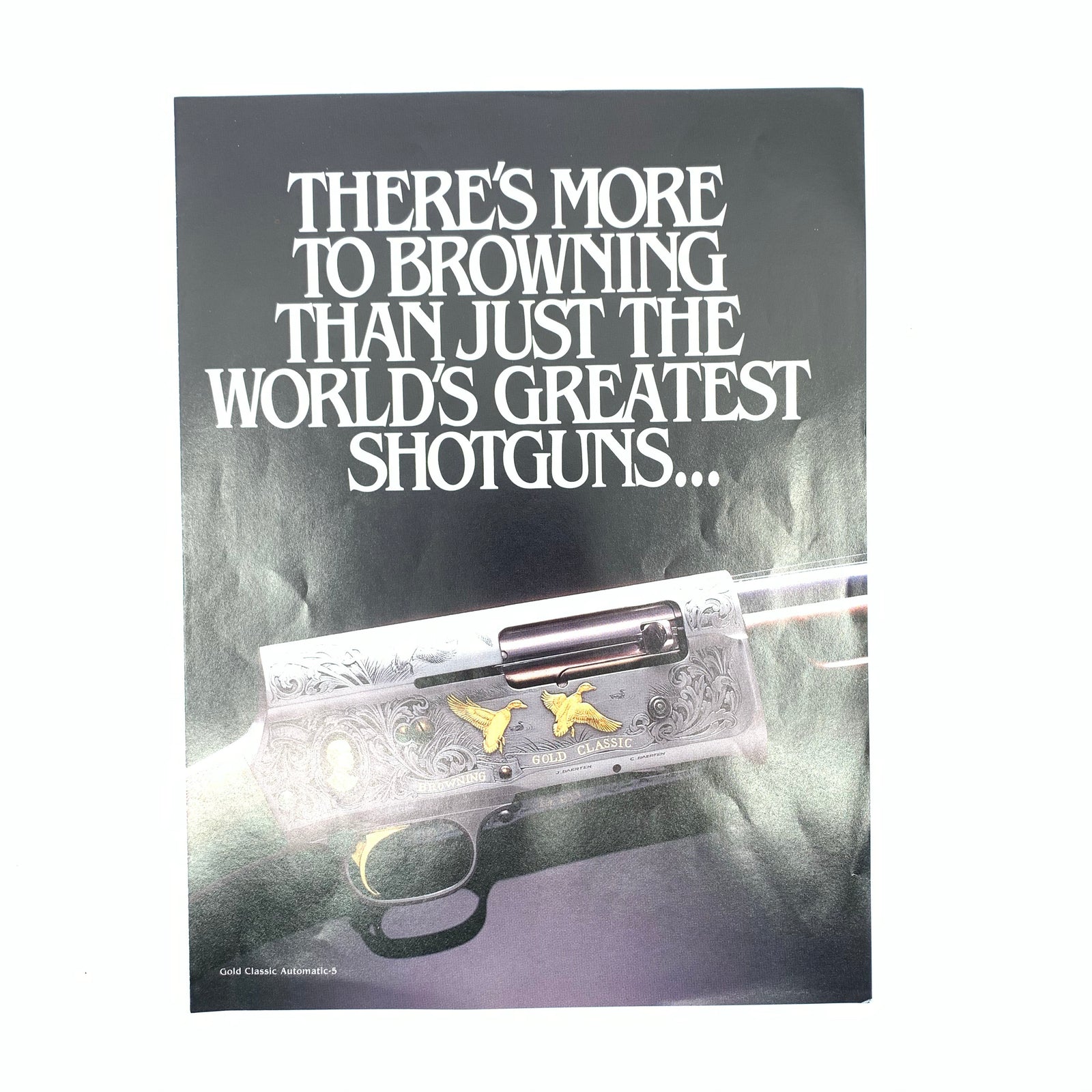 Browning 2002 Custom Gun Shop Catalouge Browning Dealer Flyer for Auto 5 Gold Custom