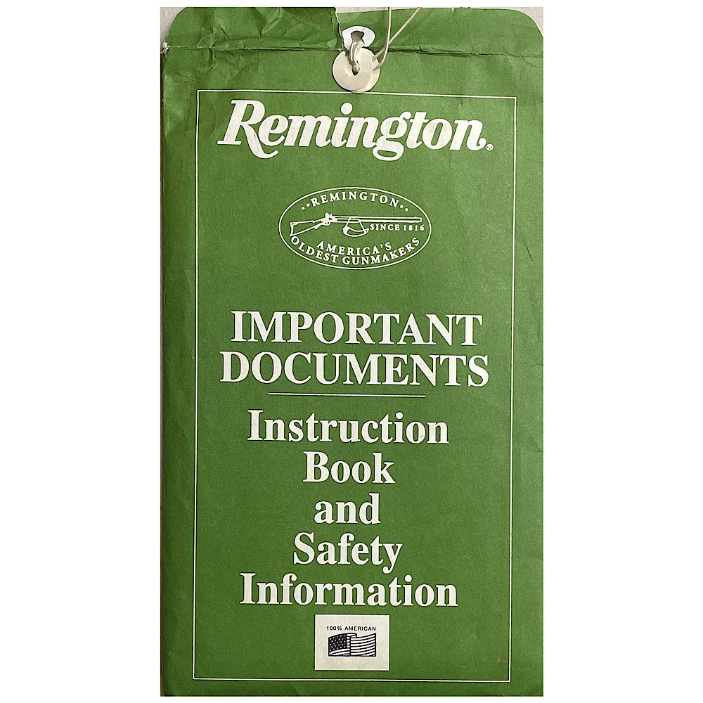Remington Owner&#39;s Manual for Model 870 Pump Action Shotgun in mailing envelope - Canada Brass - 